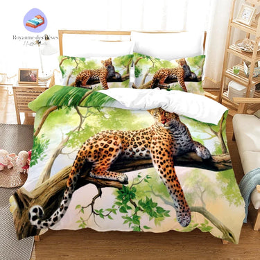 Housse de Couette Léopard Sauvage